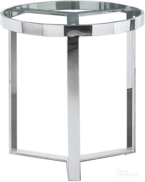 The appearance of 20 Inch Round Modern Clear Tempered Glass End Table In Silver designed by Best Master Furniture in the modern / contemporary interior design. This silver piece of furniture  was selected by 1StopBedrooms from  to add a touch of cosiness and style into your home. Sku: E63. Material: Glass. Product Type: End Table.
