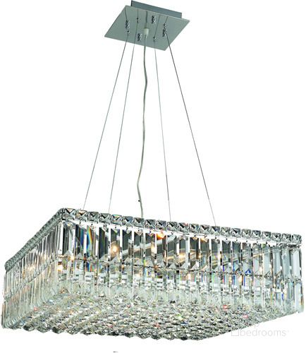 The appearance of V2032d24cRc Maxime 24 Chrome 12 Light Chandelier With Clear Royal Cut Crystal Trim designed by Elegant Lighting in the modern / contemporary interior design. This chrome piece of furniture  was selected by 1StopBedrooms from Maxime Collection to add a touch of cosiness and style into your home. Sku: V2032D24C/RC. Product Type: Chandelier. Material: Crystal.