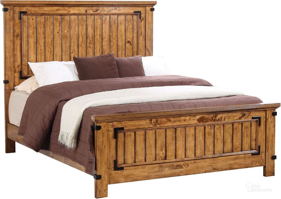 The appearance of Brenner Rustic Honey Queen Panel Bed designed by Coaster in the rustic / southwestern interior design. This brown piece of furniture  was selected by 1StopBedrooms from Brenner Collection to add a touch of cosiness and style into your home. Sku: 205261QB1;205261QB2. Bed Type: Panel Bed. Material: Wood. Product Type: Panel Bed. Bed Size: Queen. Image1