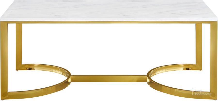 The appearance of Meridian London Coffee Table in Gold designed by Meridian in the modern / contemporary interior design. This gold piece of furniture  was selected by 1StopBedrooms from London Collection to add a touch of cosiness and style into your home. Sku: 217-C-1;217-C-2. Material: Other. Product Type: Coffee Table. Image1