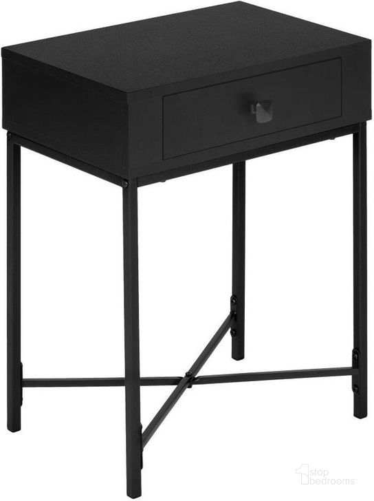 The appearance of 22 Inch Accent Table In Black Metal designed by Monarch Specialties in the modern / contemporary interior design. This black piece of furniture  was selected by 1StopBedrooms from  to add a touch of cosiness and style into your home. Sku: I 3542. Product Type: Accent Table. Material: MDF. Image1