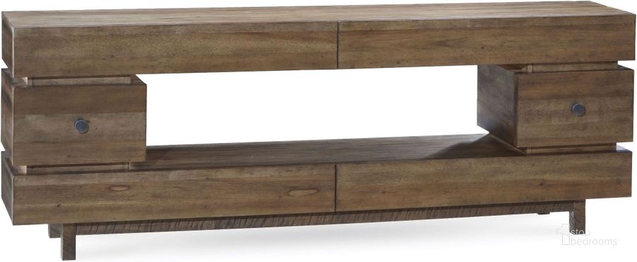 The appearance of Epicenters Williamsburg Entertainment Console designed by A.R.T. in the traditional interior design. This brown piece of furniture  was selected by 1StopBedrooms from Epicenters Collection to add a touch of cosiness and style into your home. Sku: 223423-2302. Material: Wood. Product Type: Entertainment Console. Image1