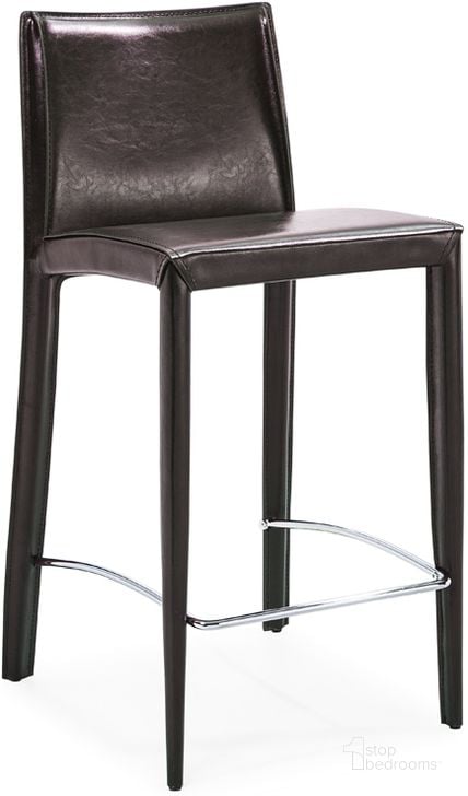 The appearance of 226-B Barstool In Brown designed by Bellini Modern Living in the modern / contemporary interior design. This brown piece of furniture  was selected by 1StopBedrooms from  to add a touch of cosiness and style into your home. Sku: 226-B BRW. Material: Metal. Product Type: Barstool. Image1