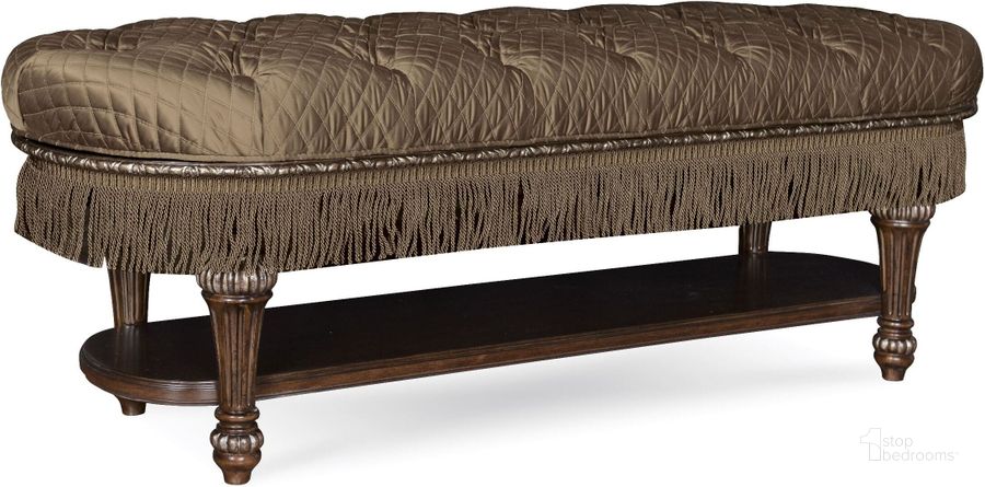 The appearance of Gables Bed Bench designed by A.R.T. in the traditional interior design. This brown piece of furniture  was selected by 1StopBedrooms from Gables Collection to add a touch of cosiness and style into your home. Sku: 245149-1707. Material: Wood. Product Type: Bench. Image1