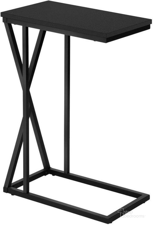 The appearance of 25 Inch Accent Table In Black And Black Metal designed by Monarch Specialties in the modern / contemporary interior design. This black piece of furniture  was selected by 1StopBedrooms from  to add a touch of cosiness and style into your home. Sku: I 3247. Product Type: Accent Table. Material: MDF. Image1