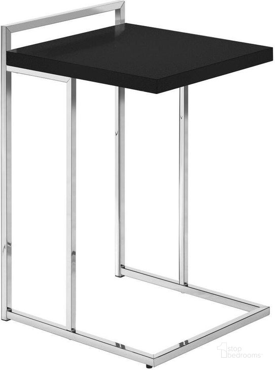 The appearance of 25 Inch Accent Table In Black And Chrome Metal designed by Monarch Specialties in the modern / contemporary interior design. This black piece of furniture  was selected by 1StopBedrooms from  to add a touch of cosiness and style into your home. Sku: I 3640. Material: Metal. Product Type: Accent Table. Image1
