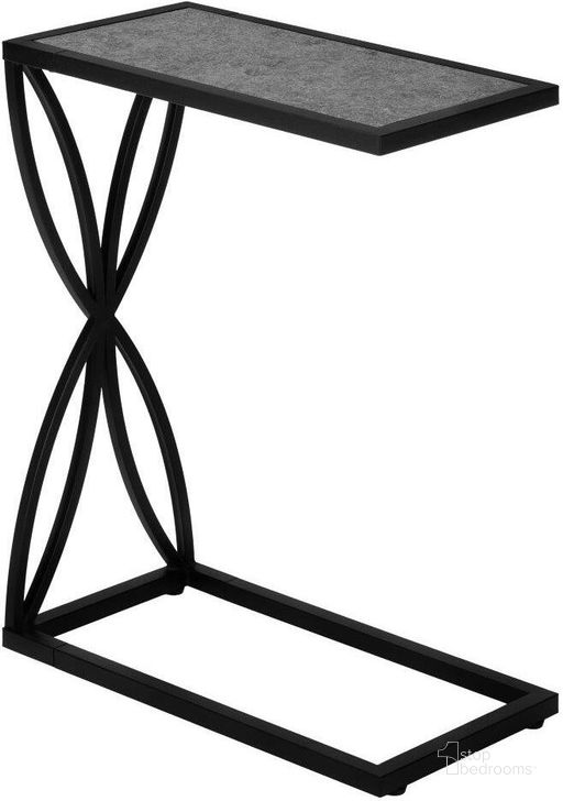 The appearance of 25 Inch Accent Table In Grey Stone-Look And Black Metal I 3305 designed by Monarch Specialties in the modern / contemporary interior design. This grey piece of furniture  was selected by 1StopBedrooms from  to add a touch of cosiness and style into your home. Sku: I 3305. Material: Metal. Product Type: Accent Table. Image1