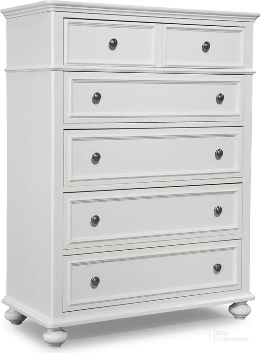 The appearance of Madison Drawer Chest designed by Legacy Classic Kids in the modern / contemporary interior design. This white piece of furniture  was selected by 1StopBedrooms from Madison Collection to add a touch of cosiness and style into your home. Sku: N2830-2200. Material: Wood. Product Type: Chest. Image1