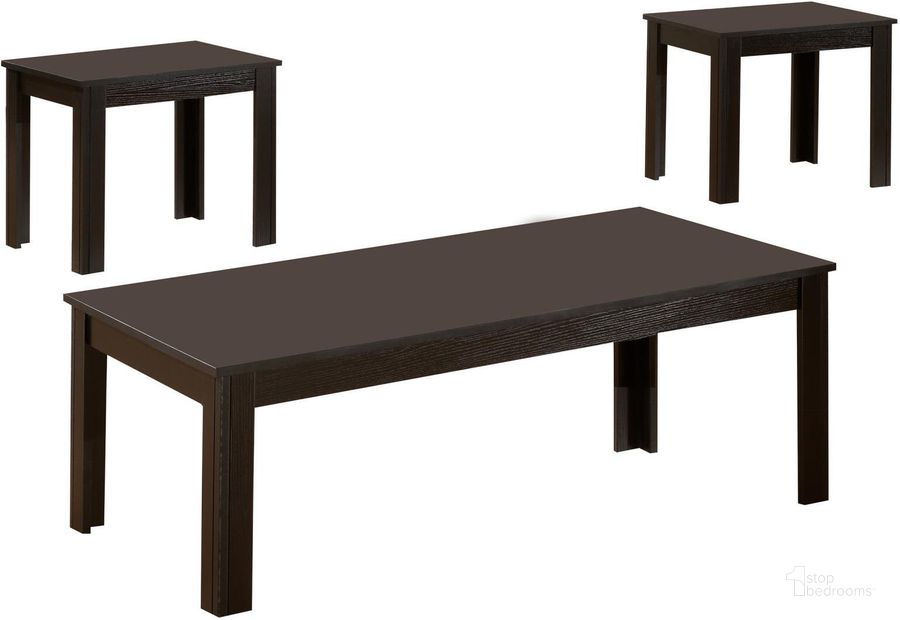 The appearance of 3 Piece Occasional Table Set - 700225 designed by Coaster in the transitional interior design. This black piece of furniture  was selected by 1StopBedrooms from Casual Collection to add a touch of cosiness and style into your home. Sku: 700225. Material: Wood. Product Type: Occasional Table Set. Table Top Shape: Rectangular. Image1