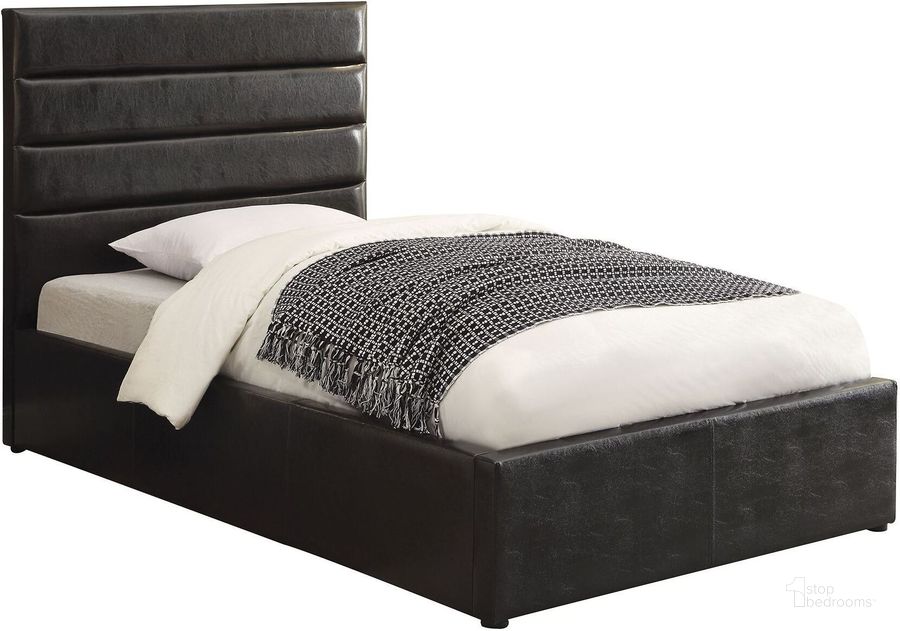 The appearance of Riverbend Black Full Platform Bed designed by Coaster in the modern / contemporary interior design. This black piece of furniture  was selected by 1StopBedrooms from Riverbend Collection to add a touch of cosiness and style into your home. Sku: 300469FB1;300469FB2. Bed Type: Platform Bed. Product Type: Platform Bed. Bed Size: Full. Material: Vinyl. Image1