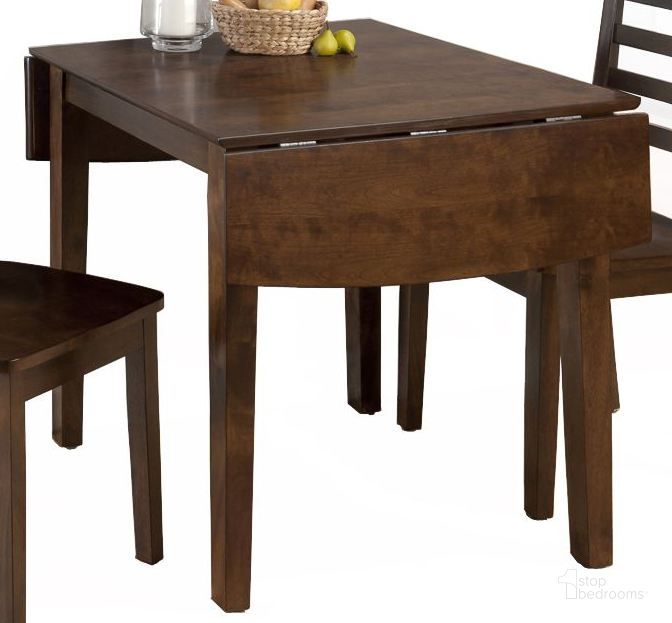 The appearance of Taylor Cherry Extendable Drop-Leaf Dining Table designed by Jofran in the transitional interior design. This brown piece of furniture  was selected by 1StopBedrooms from Taylor Collection to add a touch of cosiness and style into your home. Sku: 342-48. Table Base Style: Legs. Table Top Shape: Square. Material: Wood. Product Type: Dining Table. Size: 30". Image1