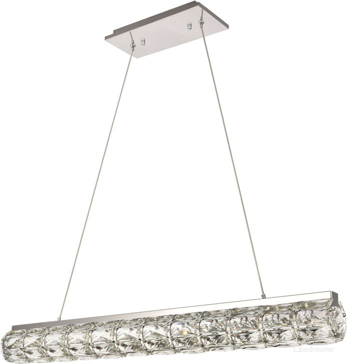 The appearance of 3501D36C Valetta 4" Chrome Chandelier With Clear Royal Cut Crystal Trim designed by Elegant Lighting in the glam interior design. This chrome piece of furniture  was selected by 1StopBedrooms from Valetta Collection to add a touch of cosiness and style into your home. Sku: 3501D36C. Product Type: Chandelier. Material: Stainless Steel. Image1