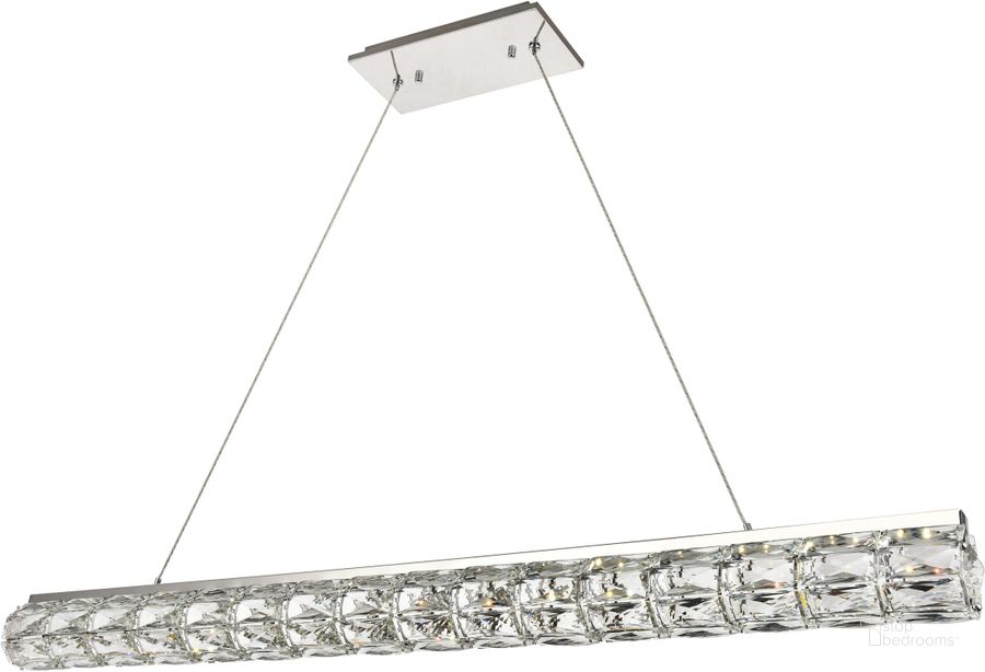 The appearance of 3501D48C Valetta 4" Chrome Chandelier With Clear Royal Cut Crystal Trim designed by Elegant Lighting in the glam interior design. This chrome piece of furniture  was selected by 1StopBedrooms from Valetta Collection to add a touch of cosiness and style into your home. Sku: 3501D48C. Product Type: Chandelier. Material: Stainless Steel. Image1