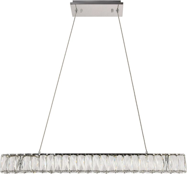 The appearance of 3502D31C Monroe 2" Chrome Chandelier With Clear Royal Cut Crystal Trim designed by Elegant Lighting in the glam interior design. This chrome piece of furniture  was selected by 1StopBedrooms from Monroe Collection to add a touch of cosiness and style into your home. Sku: 3502D31C. Product Type: Chandelier. Material: Stainless Steel. Image1