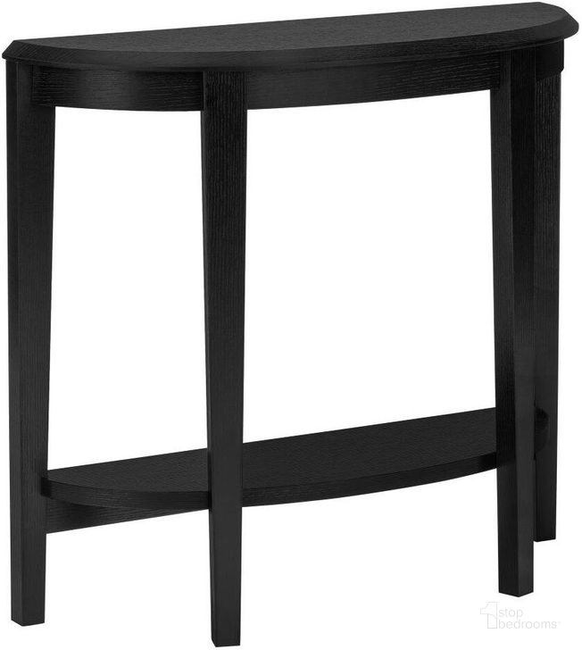 The appearance of 36 Inch Black Hall Console designed by Monarch Specialties in the modern / contemporary interior design. This black piece of furniture  was selected by 1StopBedrooms from  to add a touch of cosiness and style into your home. Sku: I 2413. Product Type: Console. Material: MDF. Image1
