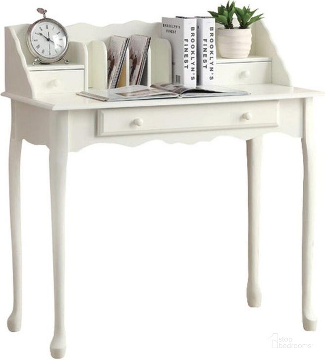 The appearance of 36 Inch Computer Desk In Antique White With Traditional designed by Monarch Specialties in the modern / contemporary interior design. This white piece of furniture  was selected by 1StopBedrooms from  to add a touch of cosiness and style into your home. Sku: I 3103. Product Type: Computer Desk. Material: MDF. Image1