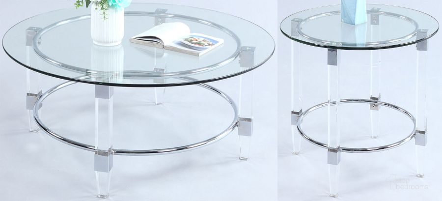 The appearance of 4038 Occasional Table Set designed by Chintaly Imports in the modern / contemporary interior design. This chrome piece of furniture  was selected by 1StopBedrooms from 4038 Collection to add a touch of cosiness and style into your home. Sku: 4038-CT-T;4038-CT-B;4038-LT-T;4038-LT-B. Material: Glass. Product Type: Occasional Table Set. Image1