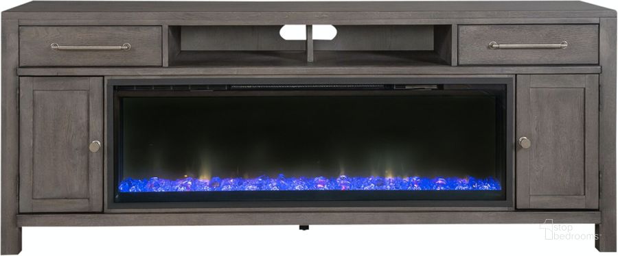 The appearance of 406-78 Inch Console With Fire designed by Liberty in the transitional interior design. This multicolor piece of furniture  was selected by 1StopBedrooms from  to add a touch of cosiness and style into your home. Sku: 500002498;FIRE-406-TV78F. Product Type: TV Console. Image1