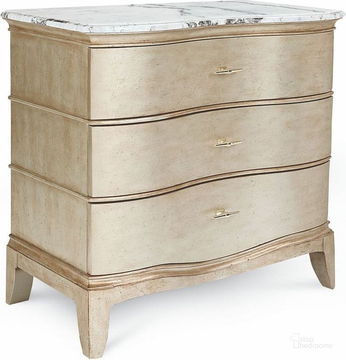 The appearance of Starlite Silver Bachelor Chest designed by A.R.T. in the modern / contemporary interior design. This silver piece of furniture  was selected by 1StopBedrooms from Starlite Collection to add a touch of cosiness and style into your home. Sku: 406142-2227. Material: Wood. Product Type: Chest. Image1