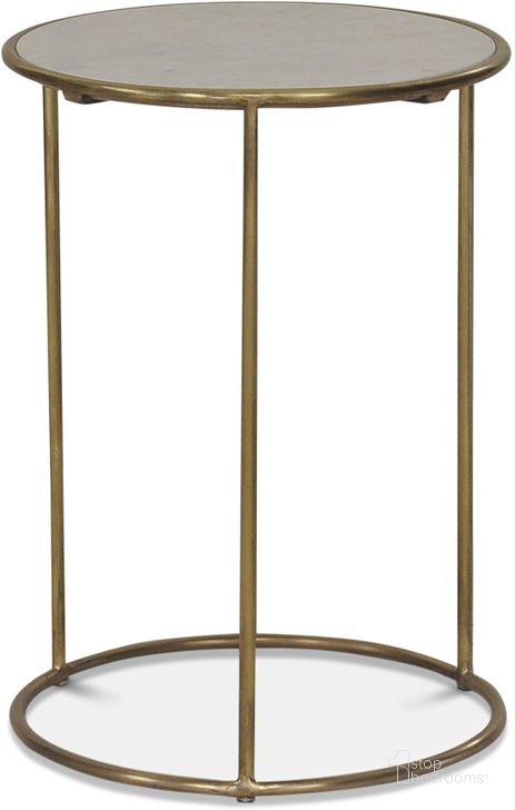 The appearance of Gold Side Table designed by Sarreid in the modern / contemporary interior design. This gold piece of furniture  was selected by 1StopBedrooms from  to add a touch of cosiness and style into your home. Sku: 40677. Product Type: Side Table. Image1