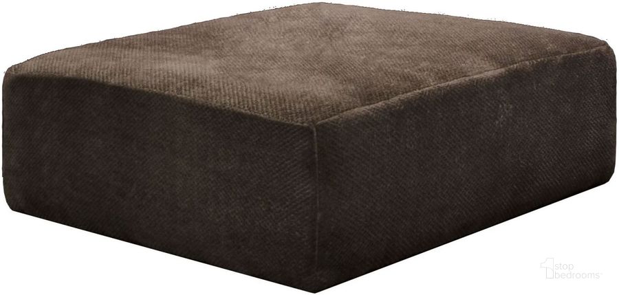 The appearance of Mammoth Chocolate 40" Cocktail Ottoman designed by Jackson in the modern / contemporary interior design. This brown piece of furniture  was selected by 1StopBedrooms from Mammoth Collection to add a touch of cosiness and style into your home. Sku: 437612180649. Material: Fabric. Product Type: Ottoman. Image1