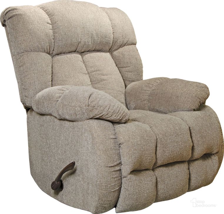 The appearance of Brody Otter Rocker Recliner designed by Catnapper in the modern / contemporary interior design. This gray piece of furniture  was selected by 1StopBedrooms from Brody Collection to add a touch of cosiness and style into your home. Sku: 47742150628. Material: Polyester. Product Type: Rocker Recliner. Image1