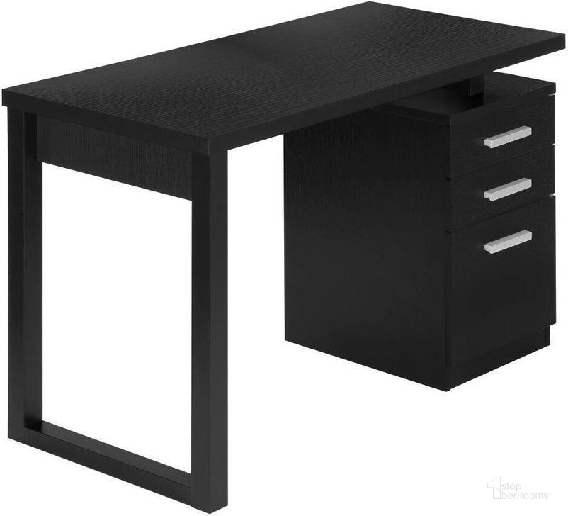 The appearance of 48 Inch Black Left Or Right Facing Compter Desk I 7691 designed by Monarch Specialties in the modern / contemporary interior design. This black piece of furniture  was selected by 1StopBedrooms from  to add a touch of cosiness and style into your home. Sku: I 7691. Product Type: Computer Desk. Material: MDF. Image1