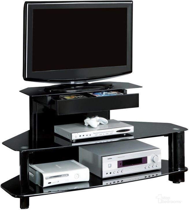 The appearance of 48 Inch Tv Stand In Glossy Black designed by Monarch Specialties in the modern / contemporary interior design. This black piece of furniture  was selected by 1StopBedrooms from  to add a touch of cosiness and style into your home. Sku: I 2000. Material: Metal. Product Type: TV Stand. Image1
