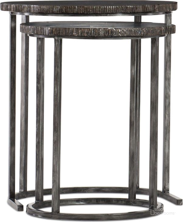 The appearance of Black Nesting Tables designed by Hooker in the transitional interior design. This black piece of furniture  was selected by 1StopBedrooms from Black Collection to add a touch of cosiness and style into your home. Sku: 500-50-949-DKW. Material: Metal. Product Type: Nesting Table. Image1