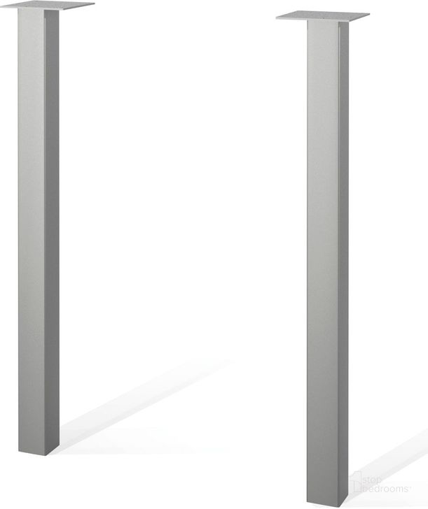The appearance of Contempo Silver Two Metal Legs designed by Bestar in the modern / contemporary interior design. This silver piece of furniture  was selected by 1StopBedrooms from Contempo Collection to add a touch of cosiness and style into your home. Sku: 50880-1151. Material: Metal. Product Type: Metal Legs. Image1