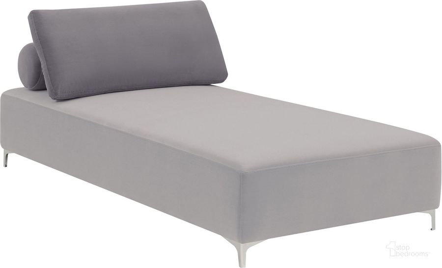 The appearance of Light And Dark Grey Chaise designed by Coaster in the modern / contemporary interior design. This gray piece of furniture  was selected by 1StopBedrooms from  to add a touch of cosiness and style into your home. Sku: 509060. Product Type: Chaise. Material: Pine.