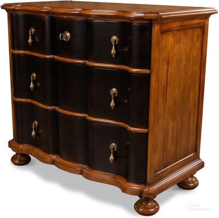 The appearance of 51-10 Black 3 Drawer Chest designed by Sarreid in the traditional interior design. This black piece of furniture  was selected by 1StopBedrooms from  to add a touch of cosiness and style into your home. Sku: 51-10. Product Type: Chest. Image1