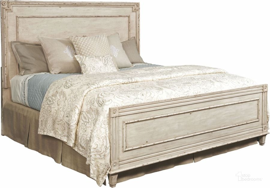 The appearance of Southbury Parchment Queen Panel Bed designed by American Drew in the modern / contemporary interior design. This white piece of furniture  was selected by 1StopBedrooms from Southbury Collection to add a touch of cosiness and style into your home. Sku: 513-304R. Bed Type: Panel Bed. Material: Wood. Product Type: Panel Bed. Bed Size: Queen. Image1