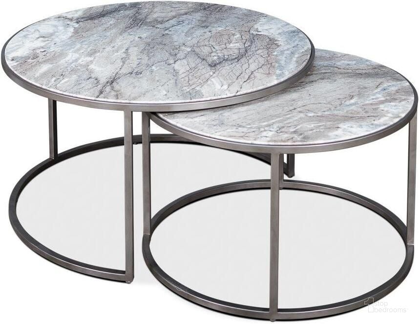 The appearance of 52872 Silver Marble Top Low Nesting Table Set Of 2 designed by Sarreid in the modern / contemporary interior design. This silver piece of furniture  was selected by 1StopBedrooms from  to add a touch of cosiness and style into your home. Sku: 52872. Product Type: Nesting Table.
