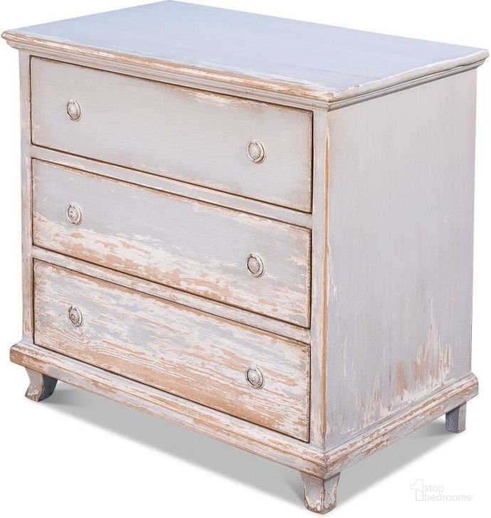 The appearance of Gray And White Commode designed by Sarreid in the traditional interior design. This grey piece of furniture  was selected by 1StopBedrooms from  to add a touch of cosiness and style into your home. Sku: 52965. Product Type: Nightstand. Image1