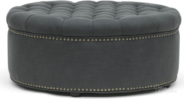 The appearance of Baxton Studio Iglehart Gray Linen Modern Tufted Ottoman designed by Baxton Studio in the transitional interior design. This grey piece of furniture  was selected by 1StopBedrooms from Iglehart Collection to add a touch of cosiness and style into your home. Sku: 532-Gray-OTTO. Material: Wood. Product Type: Ottoman. Image1