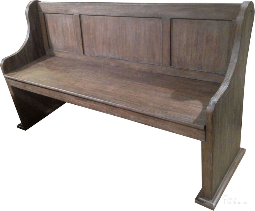 The appearance of Toulon Brown 60" Bench designed by Homelegance in the traditional interior design. This brown piece of furniture  was selected by 1StopBedrooms from Toulon Collection to add a touch of cosiness and style into your home. Sku: 5438-14A. Material: Wood. Product Type: Dining Bench. Image1