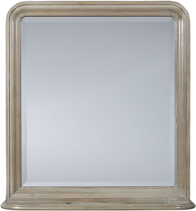 The appearance of Reprise Driftwood Storage Mirror designed by Universal in the transitional interior design. This brown piece of furniture  was selected by 1StopBedrooms from Reprise Collection to add a touch of cosiness and style into your home. Sku: 581A06M. Material: Wood. Product Type: Dresser Mirror. Image1