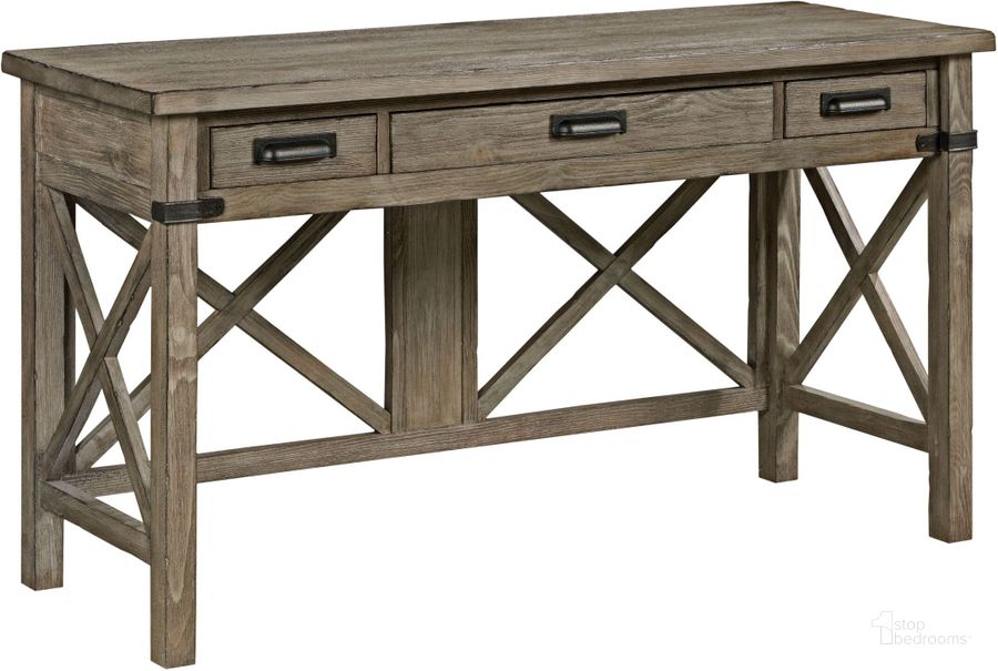 The appearance of Foundry Desk designed by Kincaid in the country / farmhouse interior design. This brown piece of furniture  was selected by 1StopBedrooms from Foundry Collection to add a touch of cosiness and style into your home. Sku: 59-029. Material: Wood. Product Type: Desk. Image1