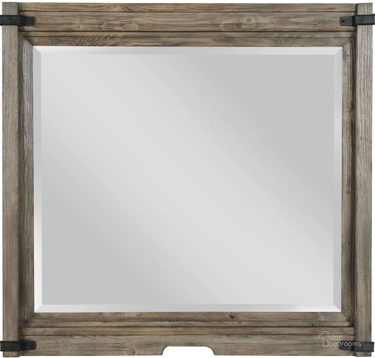 The appearance of Foundry Bureau Mirror designed by Kincaid in the country / farmhouse interior design. This brown piece of furniture  was selected by 1StopBedrooms from Foundry Collection to add a touch of cosiness and style into your home. Sku: 59-118. Material: Glass. Product Type: Dresser Mirror. Image1