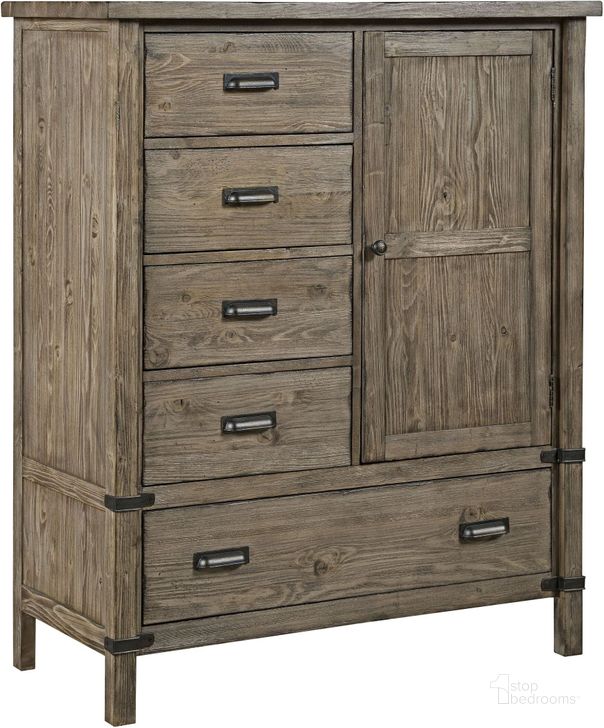 The appearance of Foundry Door Chest designed by Kincaid in the country / farmhouse interior design. This brown piece of furniture  was selected by 1StopBedrooms from Foundry Collection to add a touch of cosiness and style into your home. Sku: 59-162. Material: Wood. Product Type: Chest. Image1