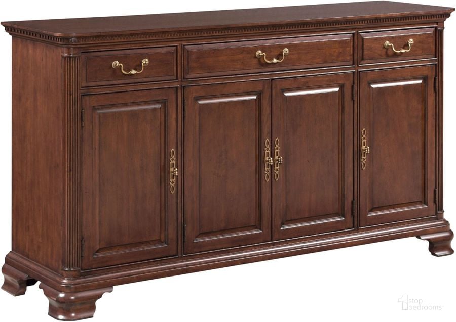 The appearance of Hadleigh Buffet designed by Kincaid in the transitional interior design. This brown piece of furniture  was selected by 1StopBedrooms from Hadleigh Collection to add a touch of cosiness and style into your home. Sku: 607-850. Material: Wood. Product Type: Buffet. Image1
