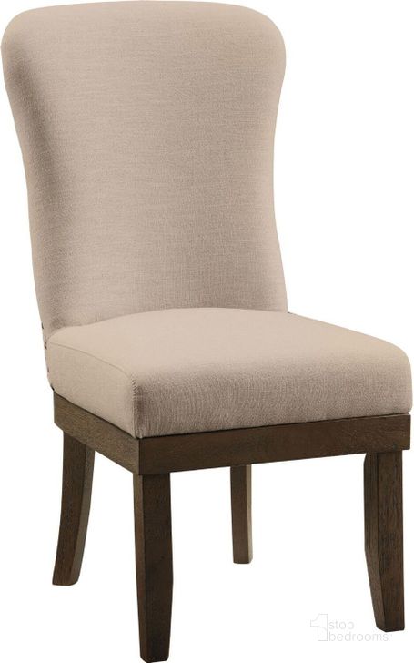 The appearance of Landon Beige Linen Side Chair Set of 2 designed by ACME in the transitional interior design. This beige piece of furniture  was selected by 1StopBedrooms from Landon Collection to add a touch of cosiness and style into your home. Sku: 60742. Material: Wood. Product Type: Side Chair. Image1