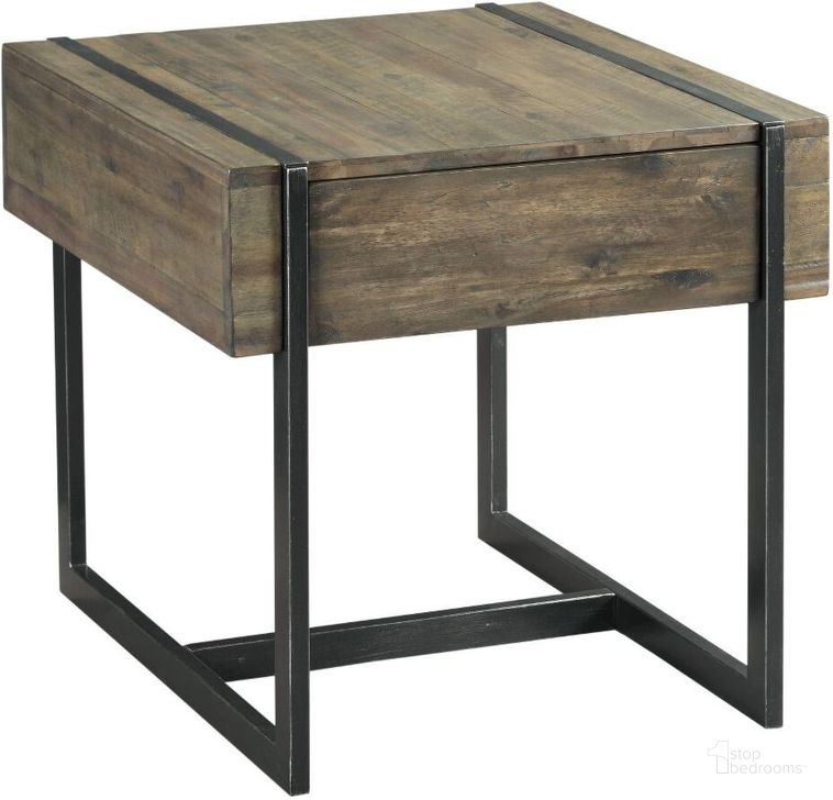 The appearance of Rectangular Drawer End Table designed by Hammary in the modern / contemporary interior design. This gray piece of furniture  was selected by 1StopBedrooms from Modern Timber Collection to add a touch of cosiness and style into your home. Sku: 626-916. Material: Wood. Product Type: End Table.
