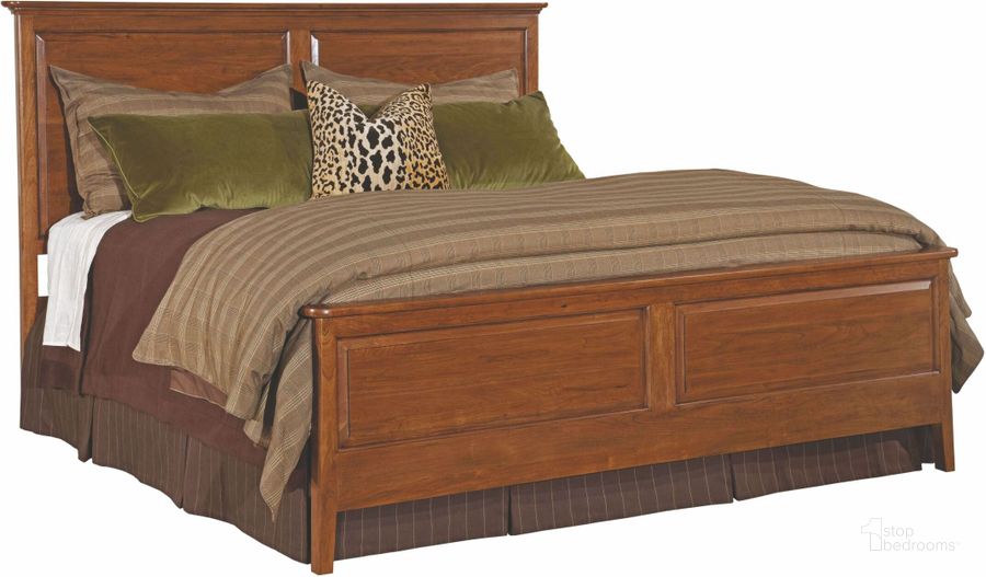 The appearance of Cherry Park King Panel Bed designed by Kincaid in the transitional interior design. This brown piece of furniture  was selected by 1StopBedrooms from Cherry Park Collection to add a touch of cosiness and style into your home. Sku: 63-136PV. Bed Type: Panel Bed. Material: Wood. Product Type: Panel Bed. Bed Size: King. Image1