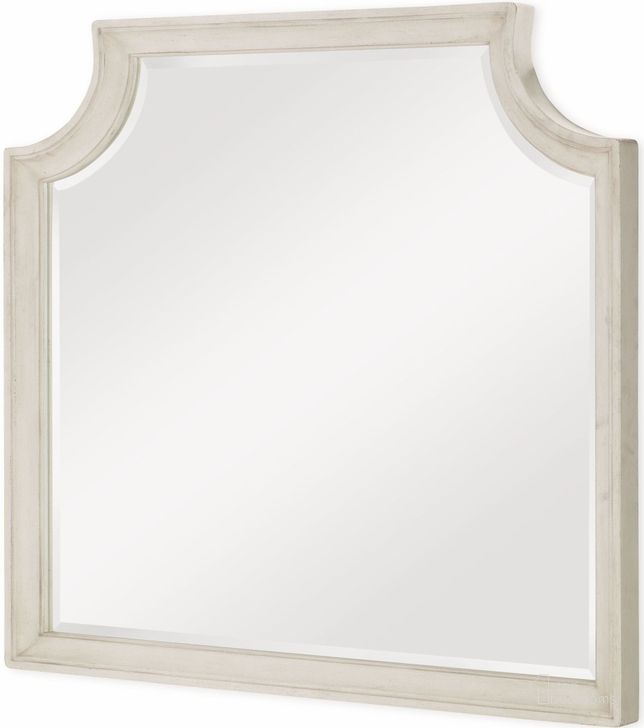 The appearance of Brookhaven Vintage Linen Mirror designed by Legacy Classic in the transitional interior design. This white piece of furniture  was selected by 1StopBedrooms from Brookhaven Collection to add a touch of cosiness and style into your home. Sku: N6400-0400. Material: Wood. Product Type: Dresser Mirror. Image1