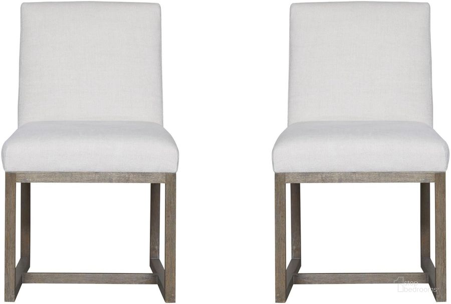 The appearance of Modern Carter Cream Side Chair Set of 2 designed by Universal in the modern / contemporary interior design. This cream piece of furniture  was selected by 1StopBedrooms from Carter Collection to add a touch of cosiness and style into your home. Sku: 642738. Material: Fabric. Product Type: Side Chair. Image1
