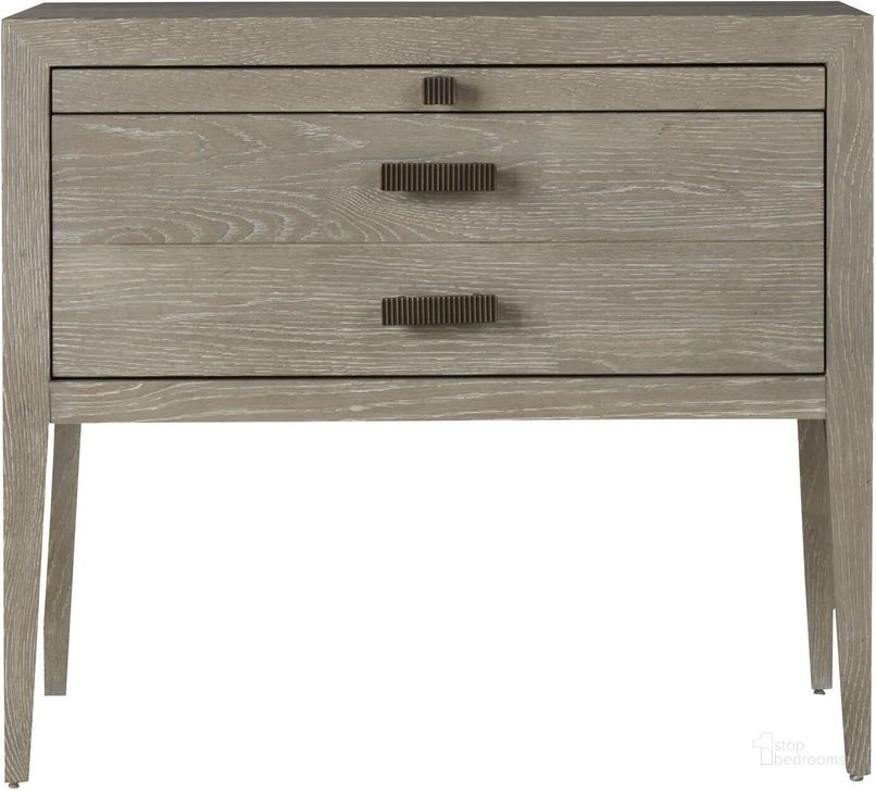The appearance of Modern Kennedy Brown Nightstand designed by Universal in the traditional interior design. This brown piece of furniture  was selected by 1StopBedrooms from Kennedy Collection to add a touch of cosiness and style into your home. Sku: 645350. Material: Wood. Product Type: Nightstand. Image1