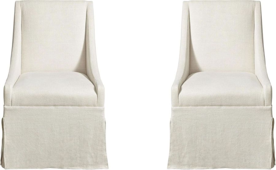 The appearance of Modern Townsend Flint Arm Chair Set of 2 designed by Universal in the traditional interior design. This flint piece of furniture  was selected by 1StopBedrooms from Modern Collection to add a touch of cosiness and style into your home. Sku: 645735. Material: Fabric. Product Type: Arm Chair. Image1
