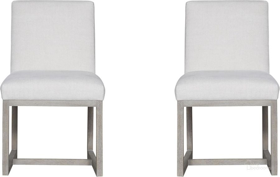 The appearance of Modern Carter Flint Side Chair Set of 2 designed by Universal in the modern / contemporary interior design. This flint piece of furniture  was selected by 1StopBedrooms from Modern Collection to add a touch of cosiness and style into your home. Sku: 645738. Material: Fabric. Product Type: Side Chair. Image1